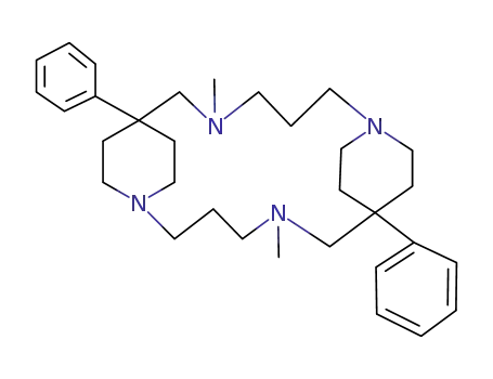 Molecular Structure of 13073-11-5 (5,14-Dimethyl-7,16-diphenyl-1,5,10,14-tetraazatricyclo[14.2.2.27,10]docosane)