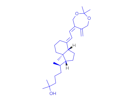 Molecular Structure of 135821-90-8 (A-homo-3-deoxy-3,3-dimethyl-2,4-dioxa-25-hydroxyvitamin D3)