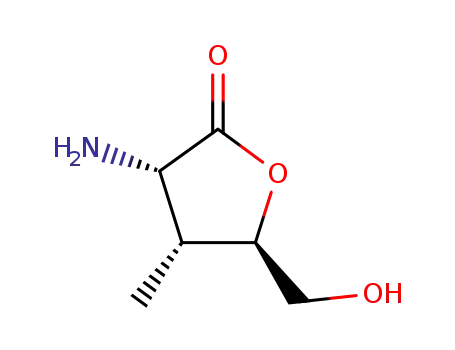 Molecular Structure of 739322-12-4 (Arabinonic acid, 2-amino-2,3-dideoxy-3-methyl-, gamma-lactone (9CI))