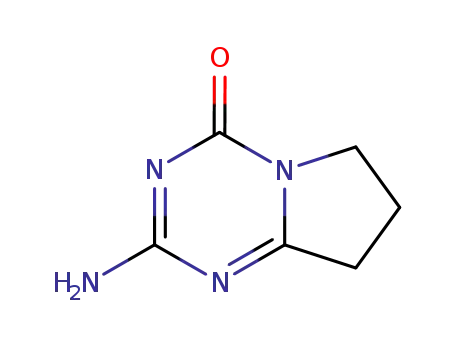 Molecular Structure of 130766-54-0 (Pyrrolo[1,2-a]-1,3,5-triazin-4(6H)-one, 2-amino-7,8-dihydro- (9CI))