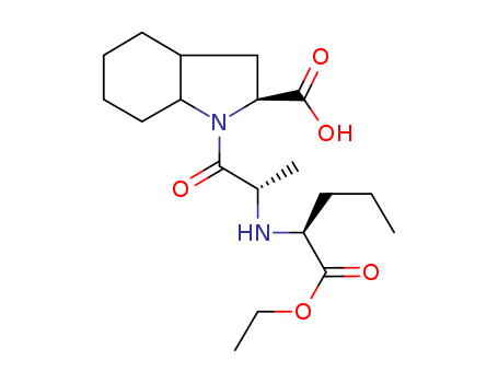 1H-Indole-2-carboxylic acid, 1-((2S)-2-(((1S)-1-(ethoxycarbonyl)butyl)amino)-1-oxopropyl)octahydro-, (2S,3as,7as)-