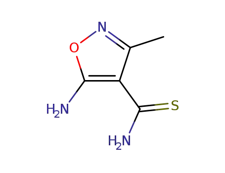 Molecular Structure of 130783-67-4 (4-Isoxazolecarbothioamide,5-amino-3-methyl-(9CI))
