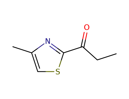 Molecular Structure of 13679-83-9 (1-Propanone, 1-(4-methyl-2-thiazolyl)-)