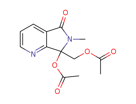 7-acetoxy-7-acetoxymethyl-6,7-dihydro-6-methyl-5H-pyrrolo<3,4-b>pyridin-5-one