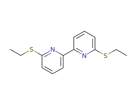 Molecular Structure of 130897-03-9 (6,6'-bis(ethylsulfanyl)-2,2'-bipyridine)