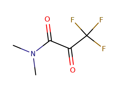 Molecular Structure of 13081-19-1 (Propanamide,  3,3,3-trifluoro-N,N-dimethyl-2-oxo-)