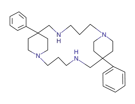 Molecular Structure of 13073-16-0 (7,16-Diphenyl-1,5,10,14-tetraazatricyclo[14.2.2.27,10]docosane)