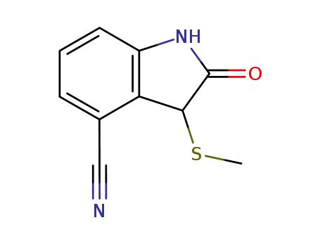 3-(Methylsulfanyl)-2-oxo-2,3-dihydro-1H-indole-4-carbonitrile