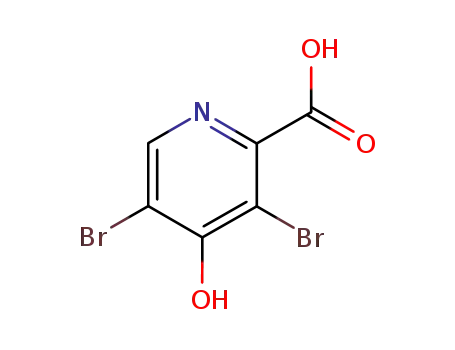 Molecular Structure of 858852-20-7 (3,5-Dibromo-4-hydroxypyridine-2-carboxylic acid)