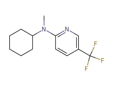 Molecular Structure of 136539-98-5 (Cyclohexyl-methyl-(5-trifluoromethyl-pyridin-2-yl)-amine)