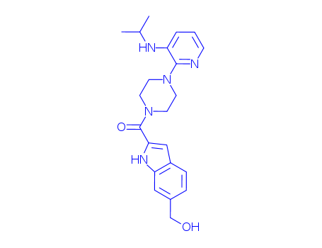 [6-(hydroxymethyl)-1H-indol-2-yl]-[4-[3-(propan-2-ylamino)pyridin-2-yl]piperazin-1-yl]methanone
