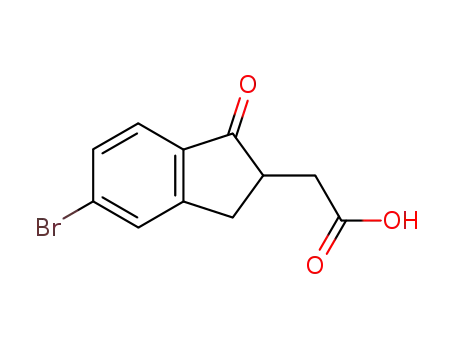2-(6-Bromo-3-oxo-1,2-dihydroinden-2-yl)acetic acid