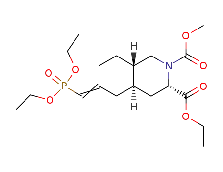 ethyl (3SR,4aSR,8aSR)-6-<(diethylphosphono)methylidene>-2-(methoxycarbonyl)-1,2,3,4,4a,5,6,7,8,8a-decahydroisoquinoline-3-carboxylate