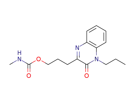 Molecular Structure of 135779-82-7 (3-(3-oxo-4-propyl-quinoxalin-2-yl)propyl N-methylcarbamate)