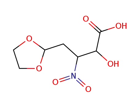 2-hydroxy-3-nitro-5-oxopentanoic acid ethylene acetal