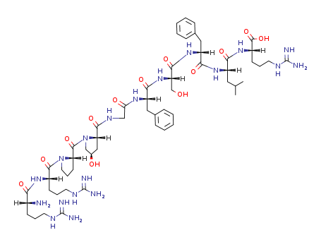 L-Arginine,D-arginyl-L-arginyl-L-prolyl-(4R)-4-hydroxy-L-prolylglycyl-L-phenylalanyl-L-seryl-D-phenylalanyl-L-leucyl-