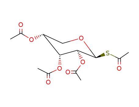2,3,4-Tri-o-acetyl-1-s-acetyl-1-thiopentopyranose