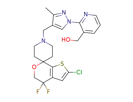 [2-[4-[(2-chloro-4,4-difluoro-spiro[5H-thieno[2,3-c]pyran-7,4'-piperidine]-1'-yl)methyl]-3-methyl-pyrazol-1-yl]-3-pyridyl]methanol