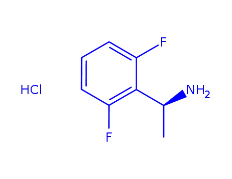 Molecular Structure of 1309598-72-8 ((R)-1-(2,6-Difluorophenyl)ethanaMine hydrochloride)