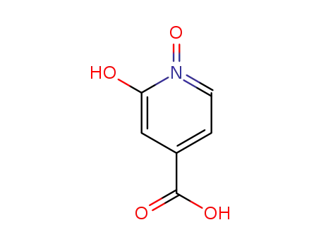 Molecular Structure of 13602-64-7 (2-hydroxyisonicotinic acid N-oxide)