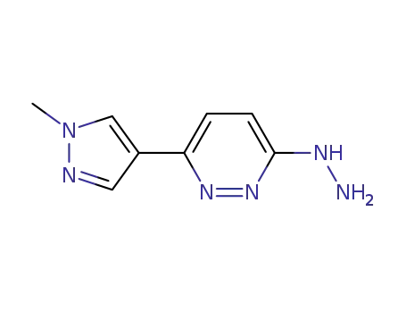 3-hydrazinyl-6-(1-methyl-1H-pyrazol-4-yl)pyridazine