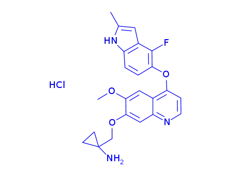 Molecular Structure of 1058157-76-8 (anlotinib hydrochloride)