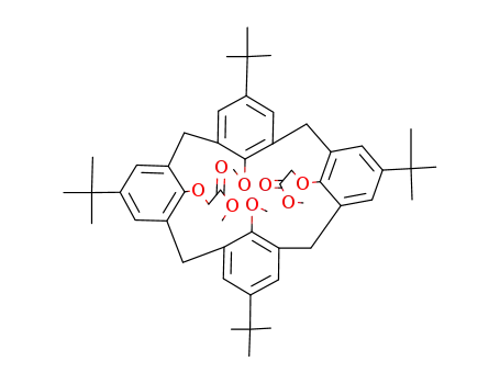 2,2'-<<5,11,17,23-Tetrakis(1,1-dimethylethyl)-26,28-dimethoxypentacyclo<19.3.1.1<sup>3,7</sup>.1<sup>9,13</sup>.1<sup>15,19</sup>>octacosa-1(25),3,5,7(28),9,11,13(27),15,17,19(26),21,23-dodecaene-25,27-diyl>bis(oxy)>bis(acetic acid), dimethyl ester