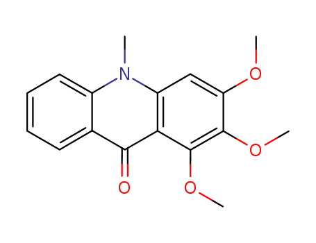 9(10H)-Acridinone, 1,2,3-trimethoxy-10-methyl- cas  13082-16-1
