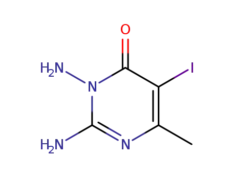 2,3-Diamino-5-iodo-6-methyl-3H-pyrimidin-4-one