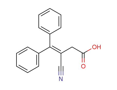 Molecular Structure of 13678-48-3 (3-cyano-4,4-diphenylbut-3-enoic acid)