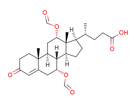 3-oxo-7α,12α-diformyloxy-4-cholen-24-oic acid