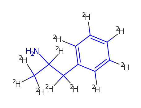 Molecular Structure of 169565-17-7 ((+/-)-AMPHETAMINE-D10)