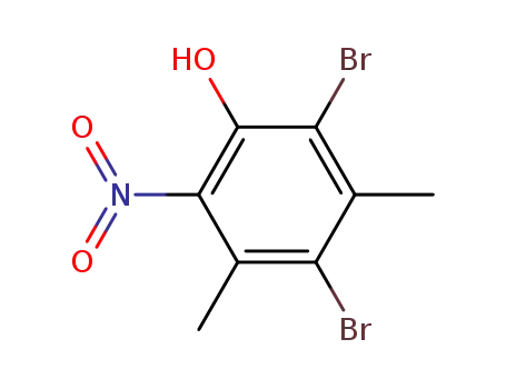 2,4-dibromo-3,5-dimethyl-6-nitro-phenol