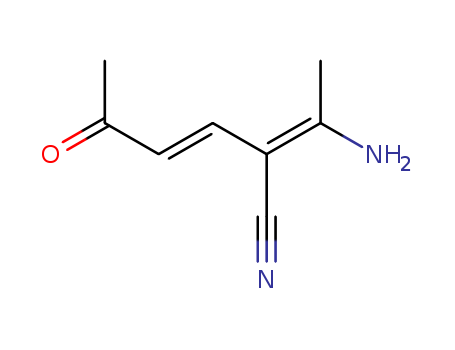 3-Hexenenitrile, 2-(1-aminoethylidene)-5-oxo-