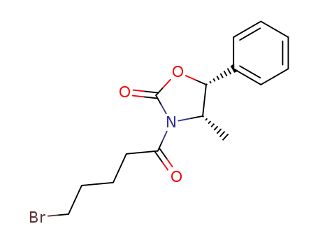 Molecular Structure of 174590-89-7 ((4S,5R)-3-(5-bromovaleryl)-4-methyl-5-phenyl-2-oxazolidinone)