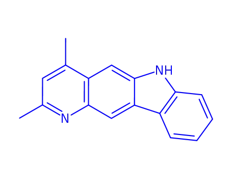 Molecular Structure of 155136-72-4 (2,4-dimethyl-6H-pyrido(3,2-b)carbazole)