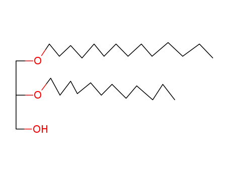 Molecular Structure of 1561-56-4 (2-(dodecyloxy)-3-(tetradecyloxy)propan-1-ol)
