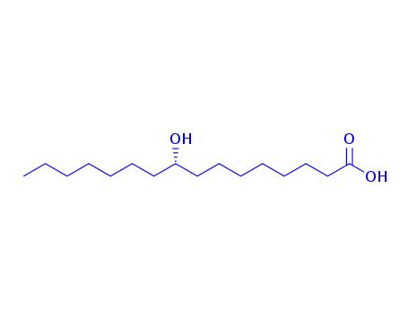 Molecular Structure of 17833-52-2 (9-hydroxyhexadecanoic acid)