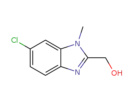Molecular Structure of 331949-55-4 (1H-Benzimidazole-2-methanol,6-chloro-1-methyl-(9CI))
