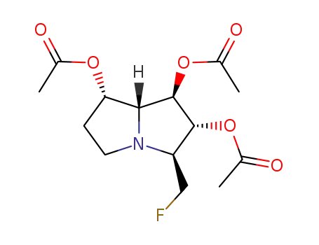 1H-Pyrrolizine-1,2,7-triol, 3-(fluoromethyl)hexahydro-, triacetate (ester), 1R-(1.alpha.,2.beta.,3.alpha.,7.beta.,7a.alpha.)-