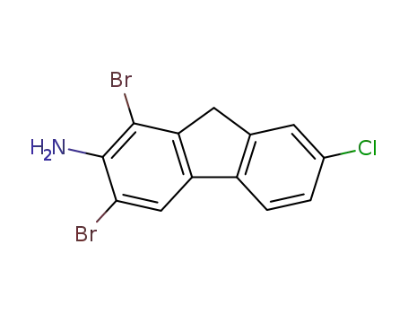 Fluoren-2-amine, 1,3-dibromo-7-chloro-