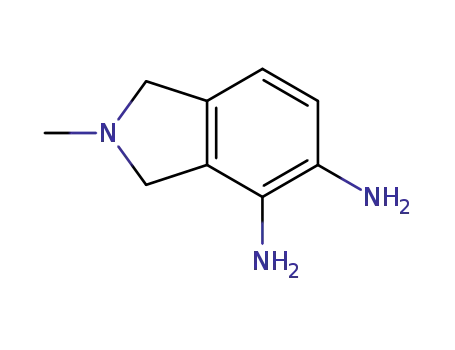 Molecular Structure of 156694-49-4 (1H-Isoindole-4,5-diamine,  2,3-dihydro-2-methyl-)