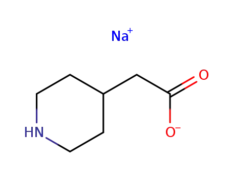 Molecular Structure of 177702-20-4 (4-Piperidineacetic acid, sodiuM salt)