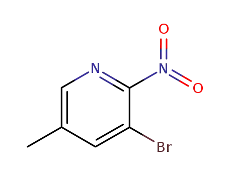 Molecular Structure of 155790-02-6 (3-Bromo-5-methyl-2-nitropyridine)