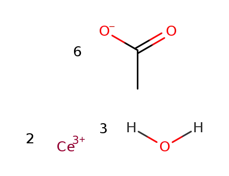 Molecular Structure of 17829-82-2 (CERIUM(III) ACETATE HYDRATE)