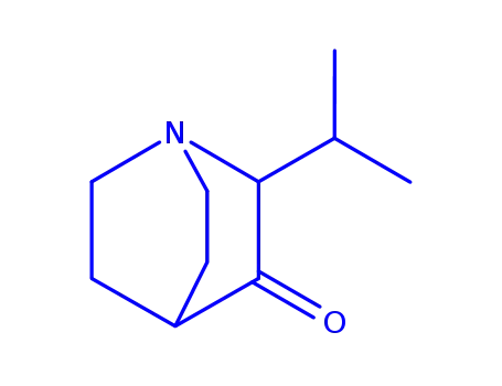 Molecular Structure of 155282-37-4 (1-Azabicyclo[2.2.2]octan-3-one,2-(1-methylethyl)-(9CI))