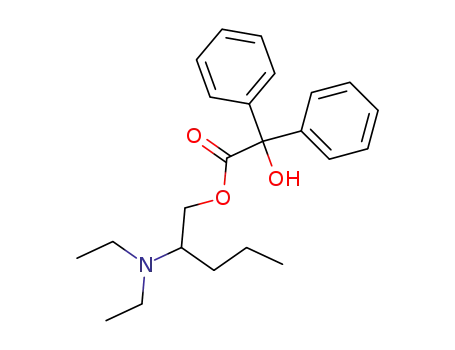 Molecular Structure of 15562-93-3 (2-(diethylamino)pentyl hydroxy(diphenyl)acetate)