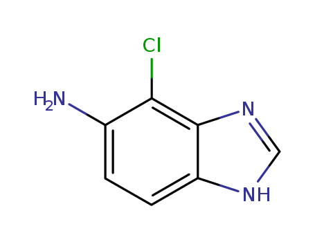 1H-Benzimidazol-5-amine,4-chloro-(9CI)