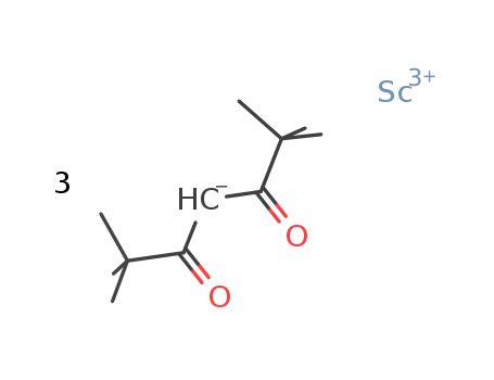 Molecular Structure of 15492-49-6 (TRIS(2,2,6,6-TETRAMETHYL-3,5-HEPTANEDIONATO)SCANDIUM(III))