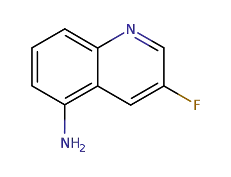 Molecular Structure of 155014-05-4 (5-Quinolinamine,3-fluoro-(9CI))